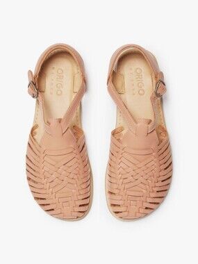 Origo by Anya Woven Leather Huarache Sandals - Women Size 9 EU 39.5 New In Box